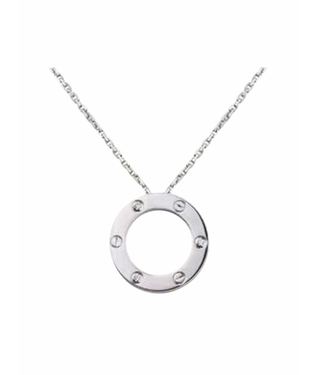 CARTIER Белое колье из белого золота, фото 1