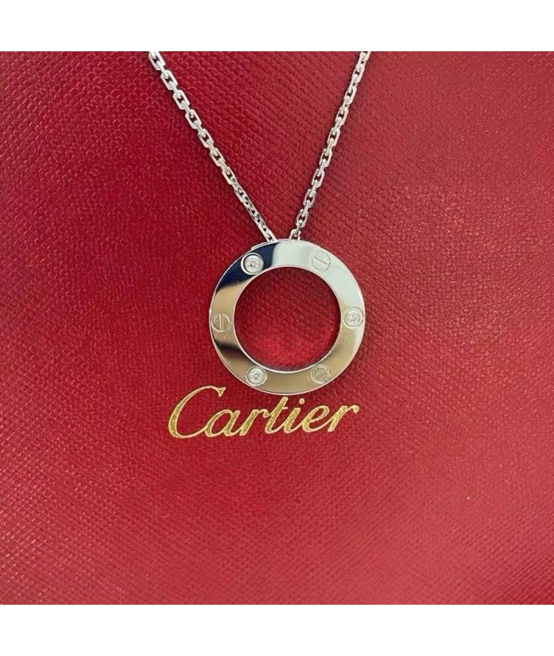 CARTIER Белое колье из белого золота, фото 4