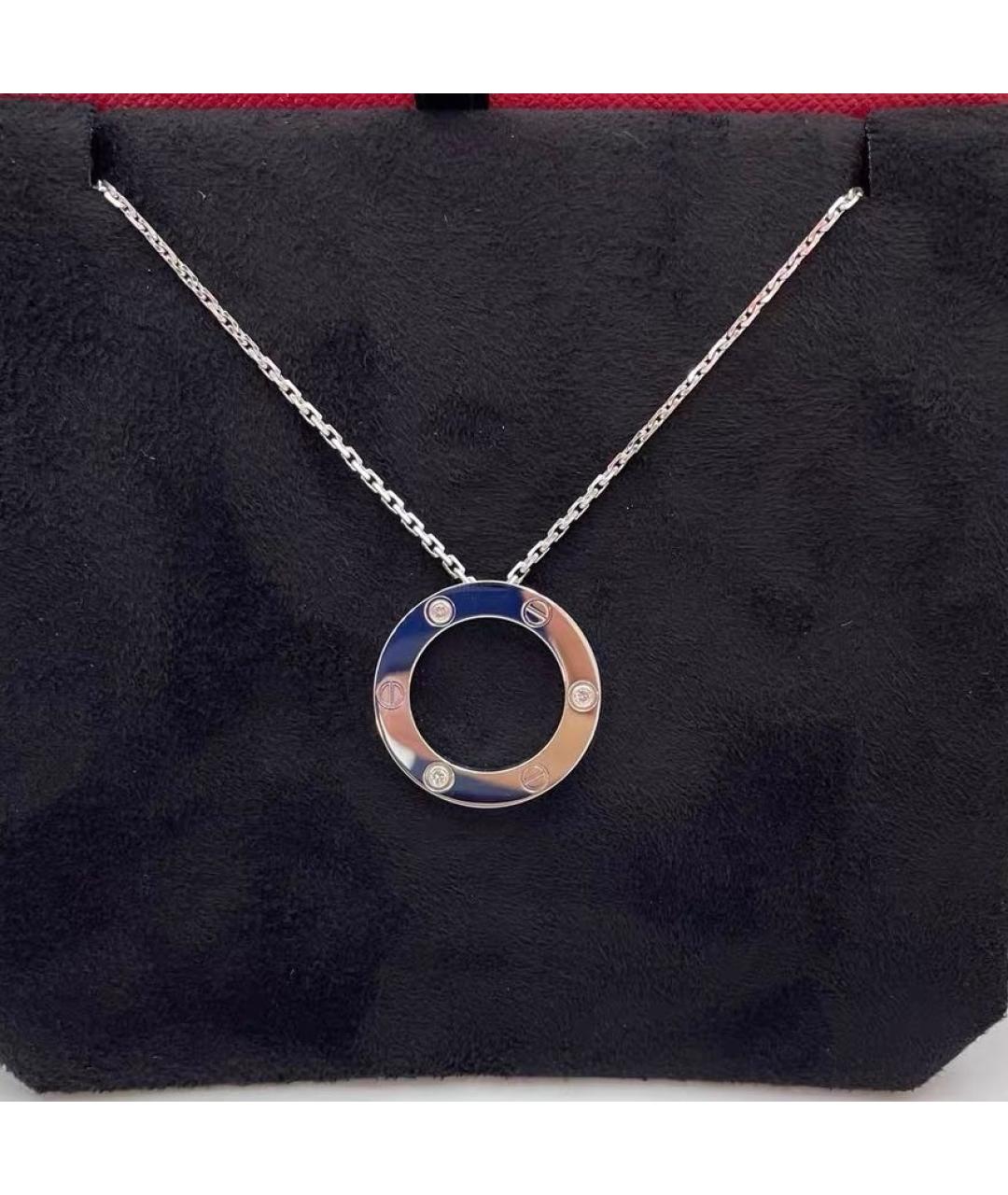 CARTIER Белое колье из белого золота, фото 3