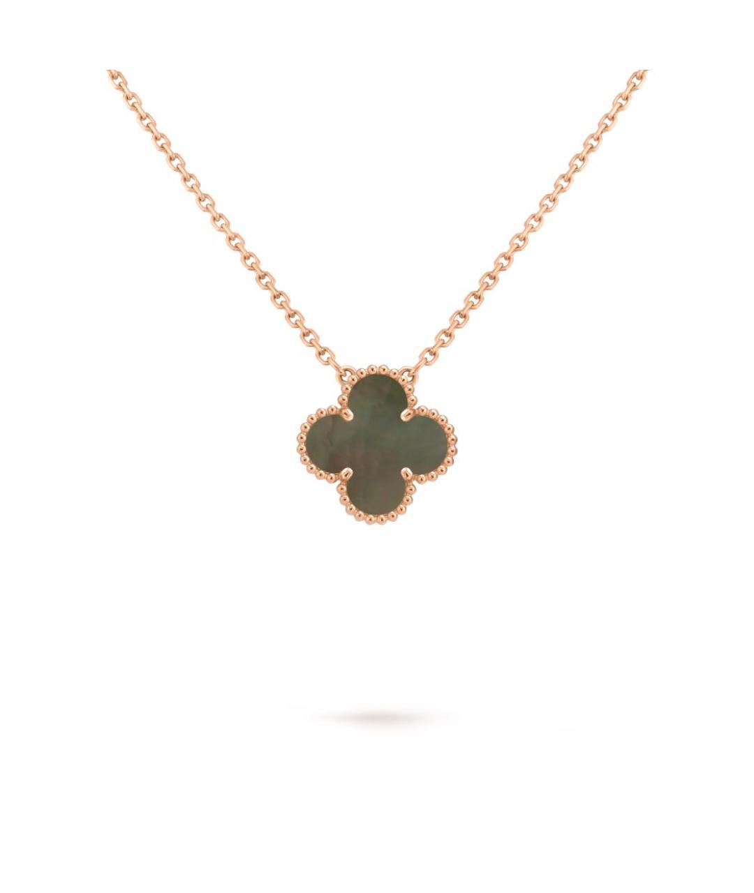 VAN CLEEF & ARPELS Антрацитовая подвеска из розового золота, фото 2
