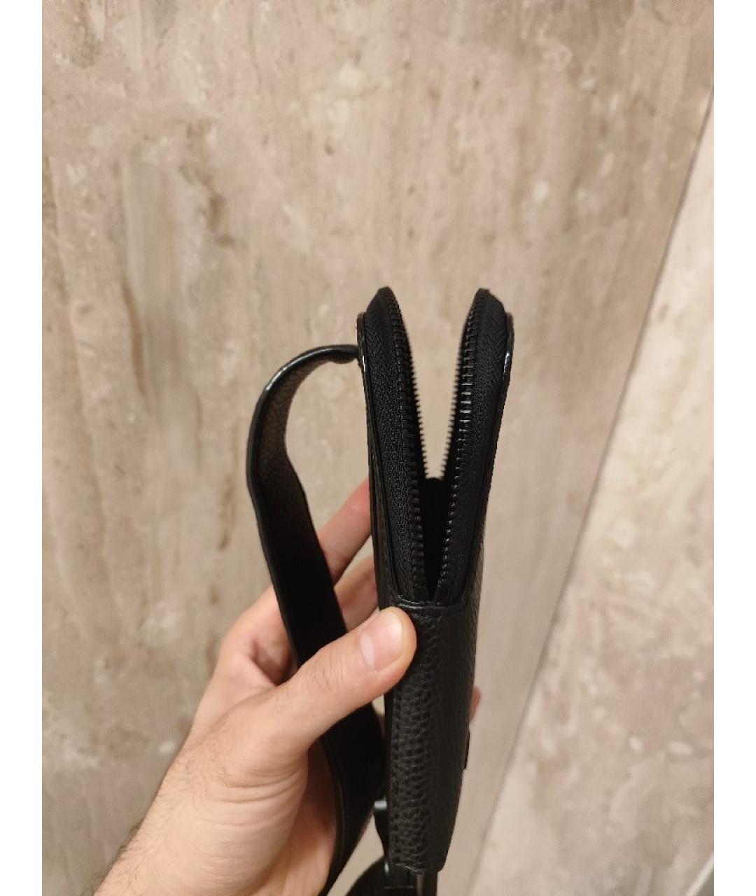 BALMAIN Черная кожаная сумка на плечо, фото 4