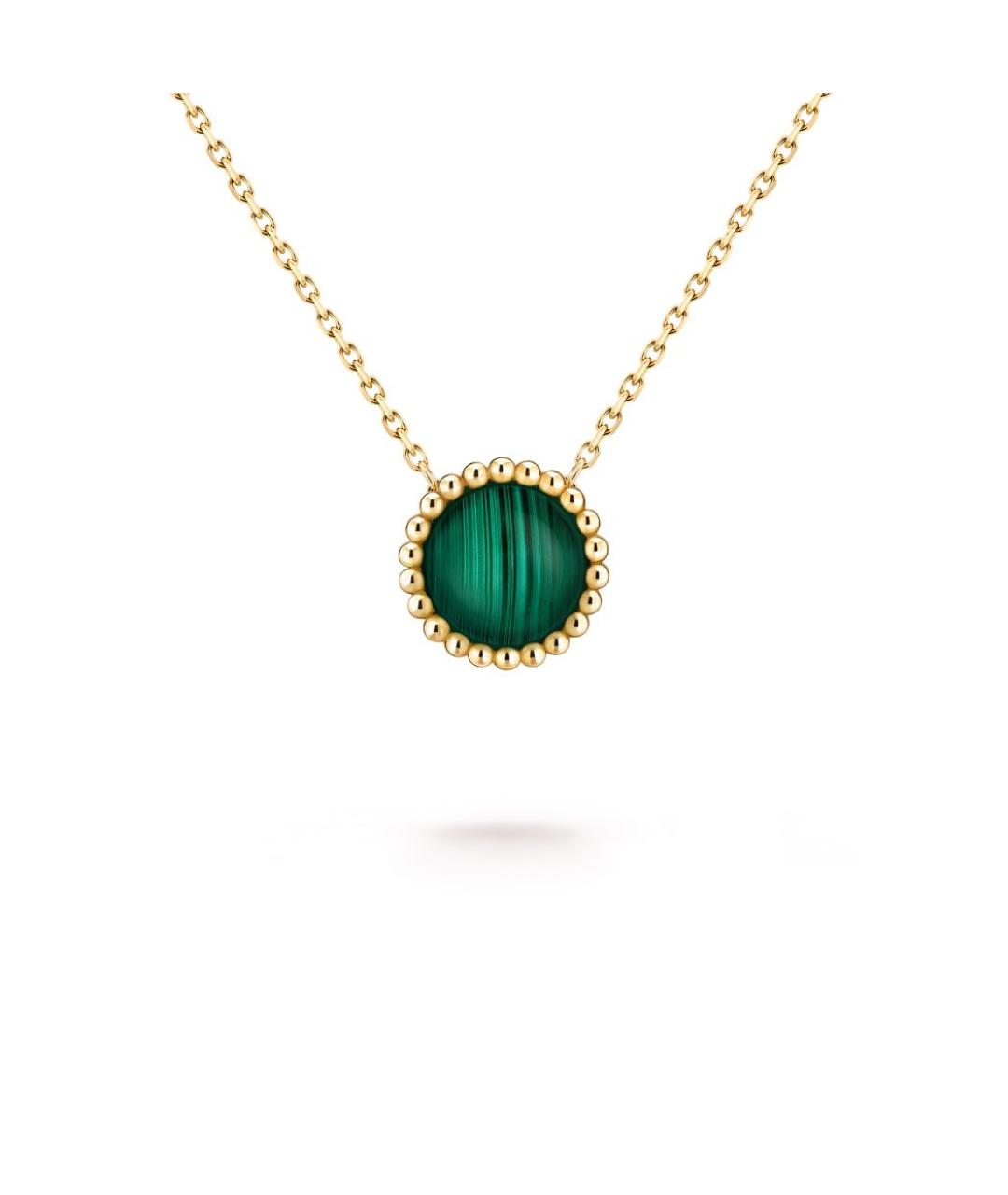VAN CLEEF & ARPELS Зеленая подвеска из желтого золота, фото 2