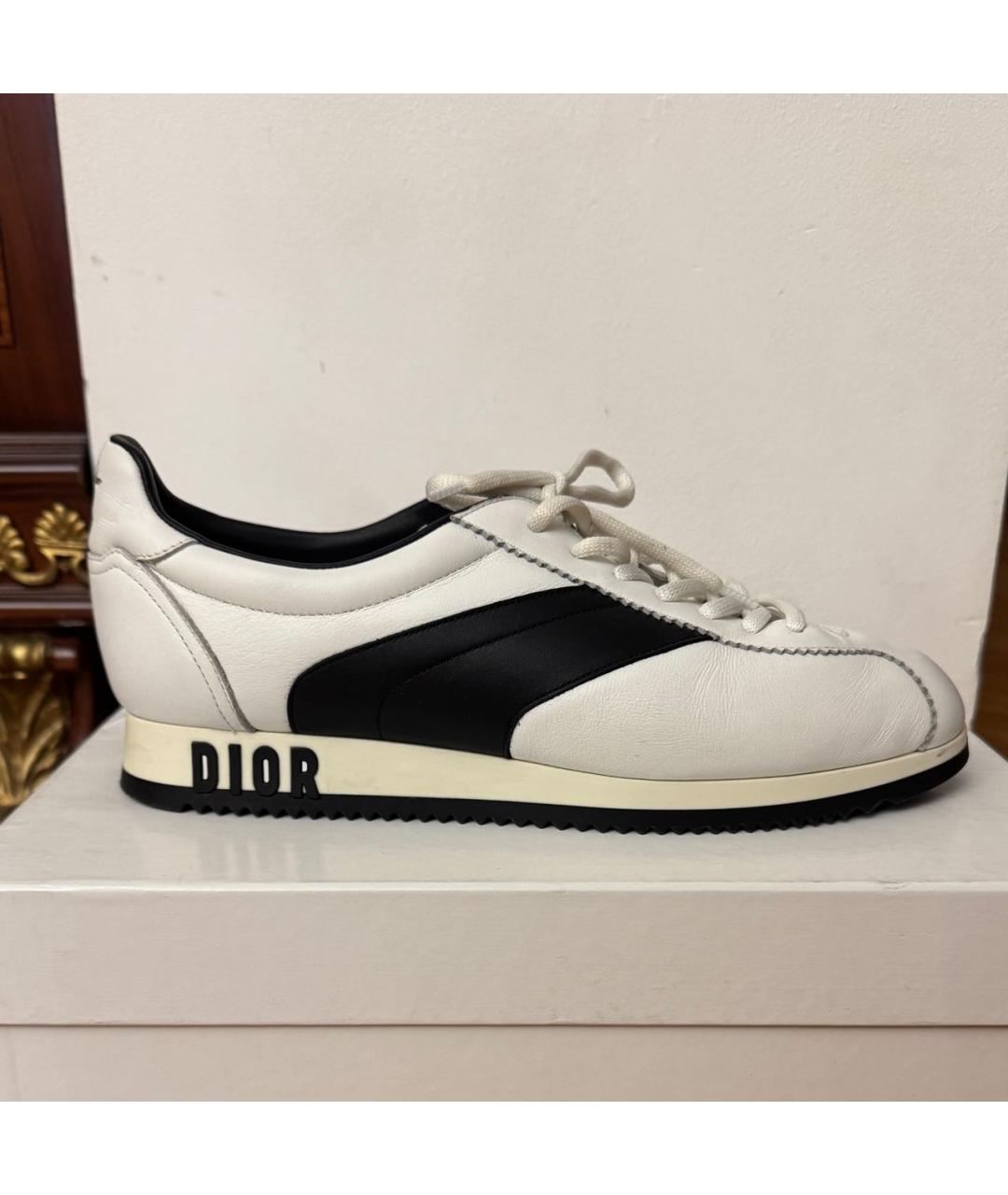 CHRISTIAN DIOR Белые кожаные кеды, фото 5