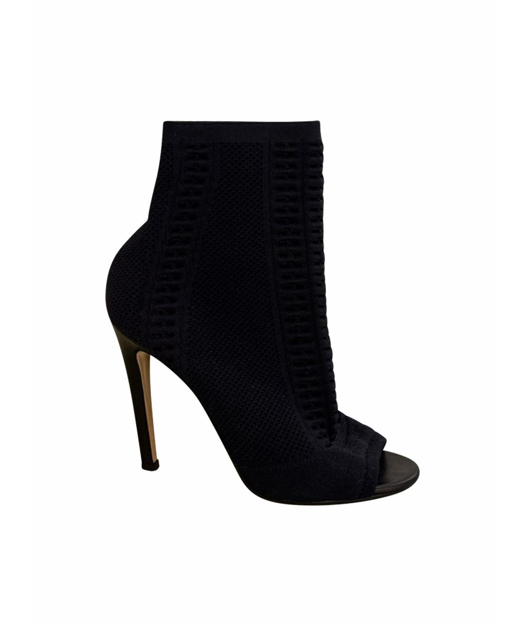GIANVITO ROSSI Черные текстильные ботильоны, фото 1