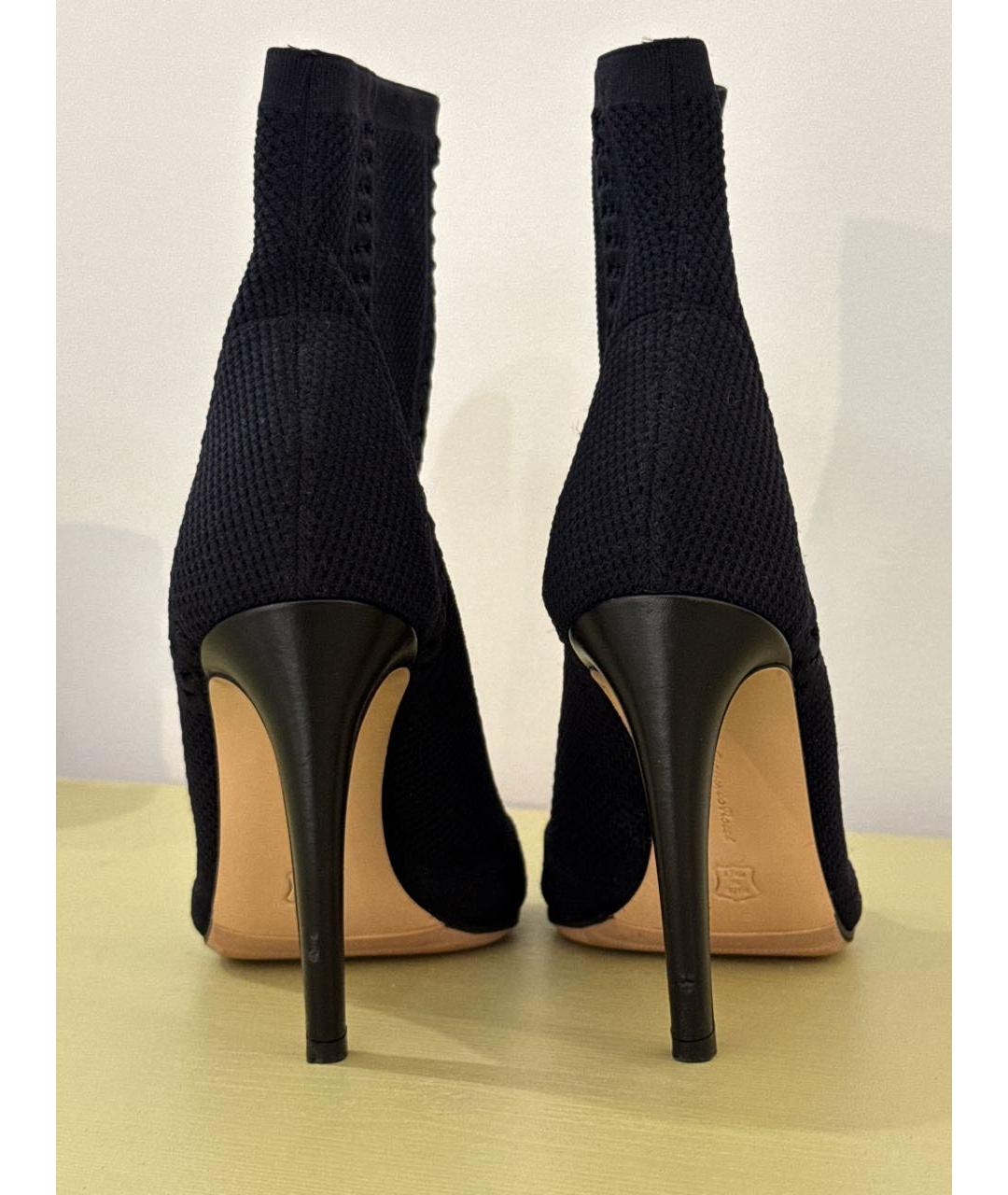 GIANVITO ROSSI Черные текстильные ботильоны, фото 4