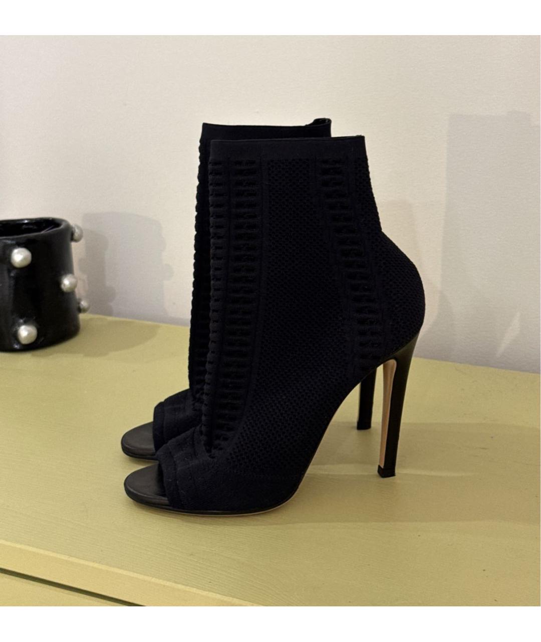 GIANVITO ROSSI Черные текстильные ботильоны, фото 9