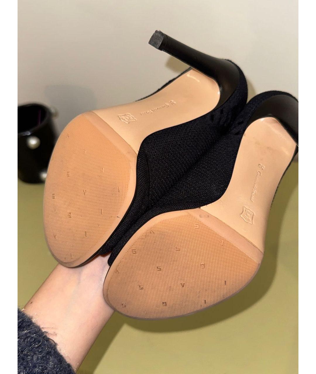 GIANVITO ROSSI Черные текстильные ботильоны, фото 7