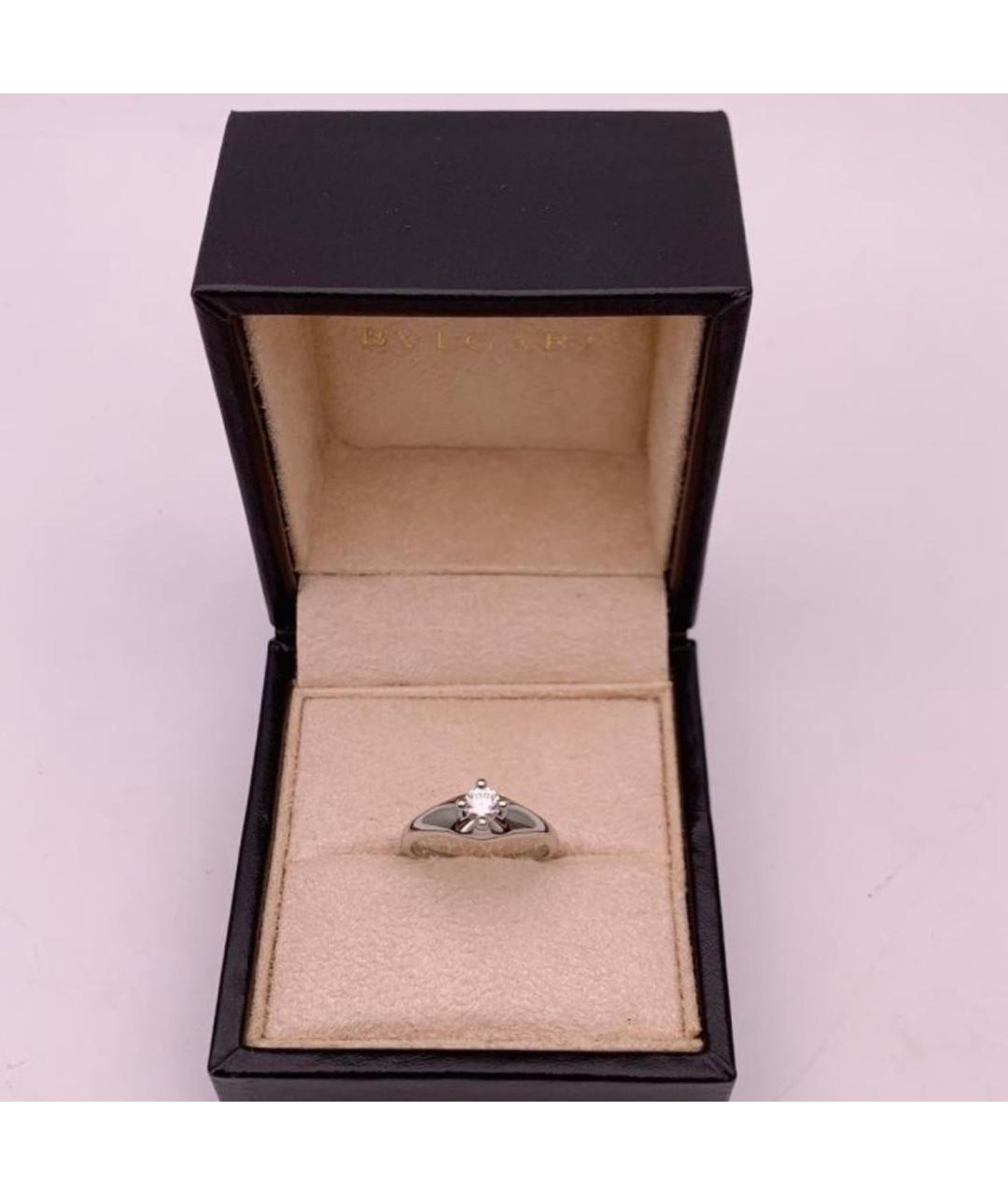 BVLGARI Серебряное платиновое кольцо, фото 2