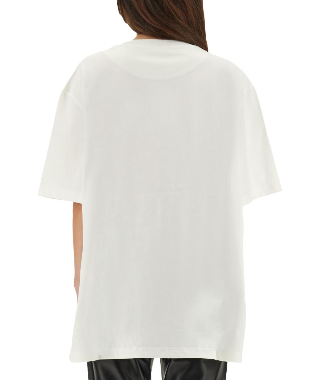THE ATTICO Белая хлопковая футболка, фото 3