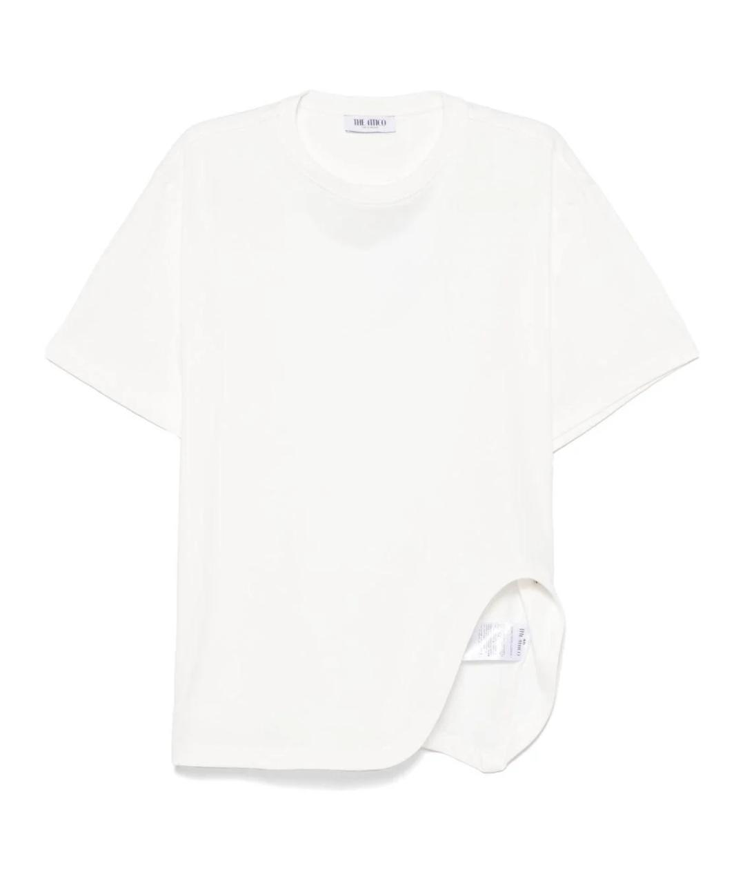 THE ATTICO Белая хлопковая футболка, фото 1