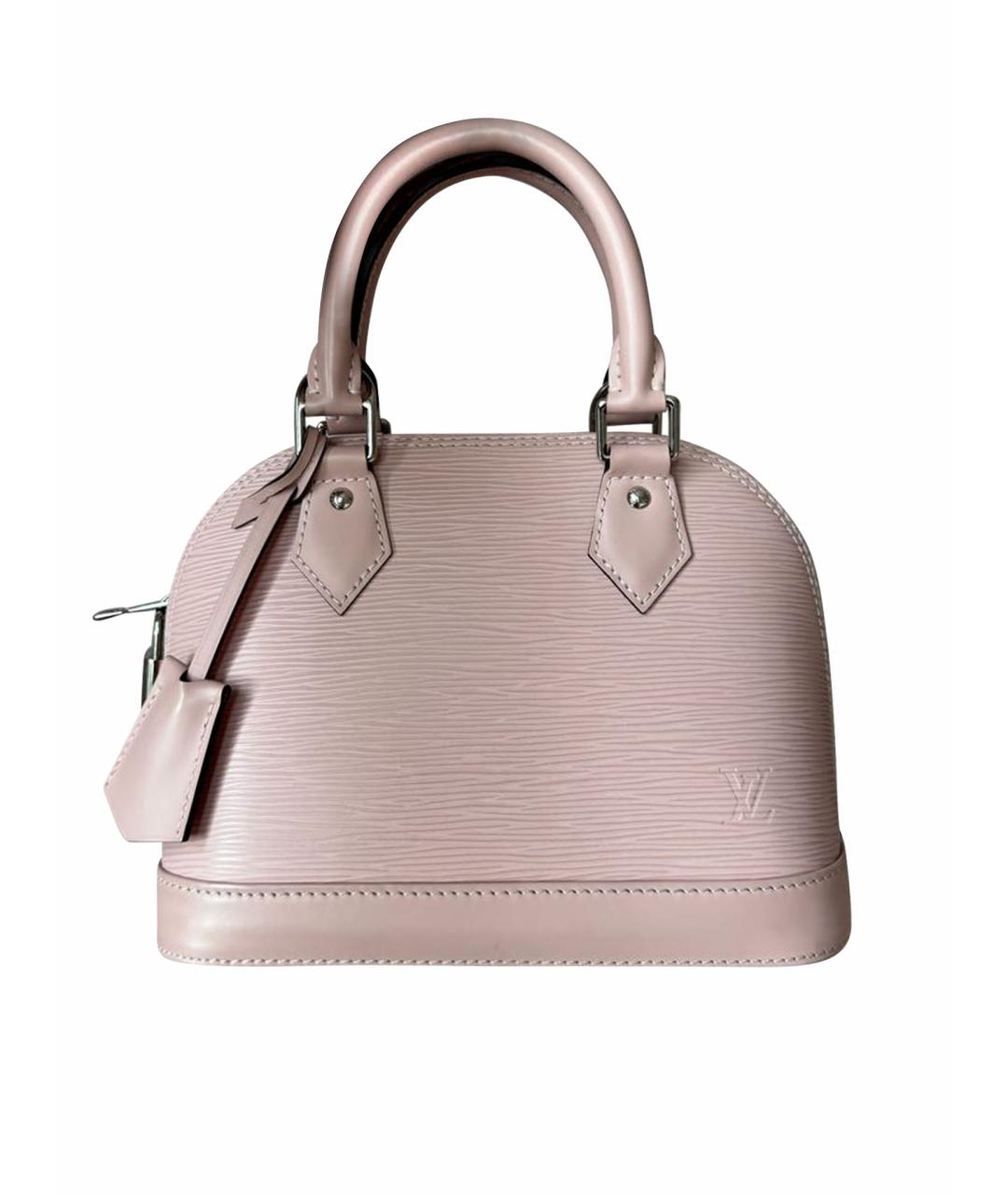 LOUIS VUITTON Розовая кожаная сумка с короткими ручками, фото 1