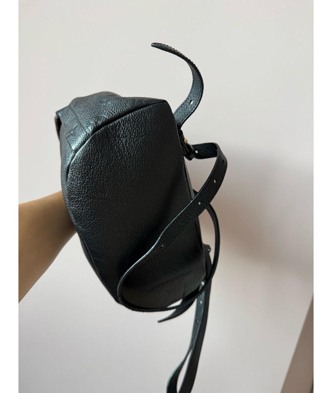LOUIS VUITTON Черный кожаный рюкзак, фото 5