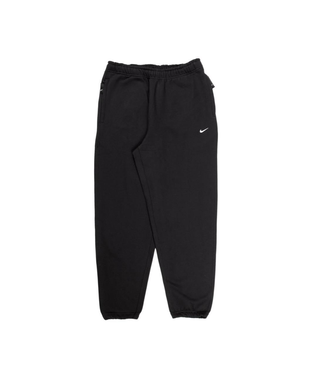 NIKE Черные хлопковые повседневные брюки, фото 1