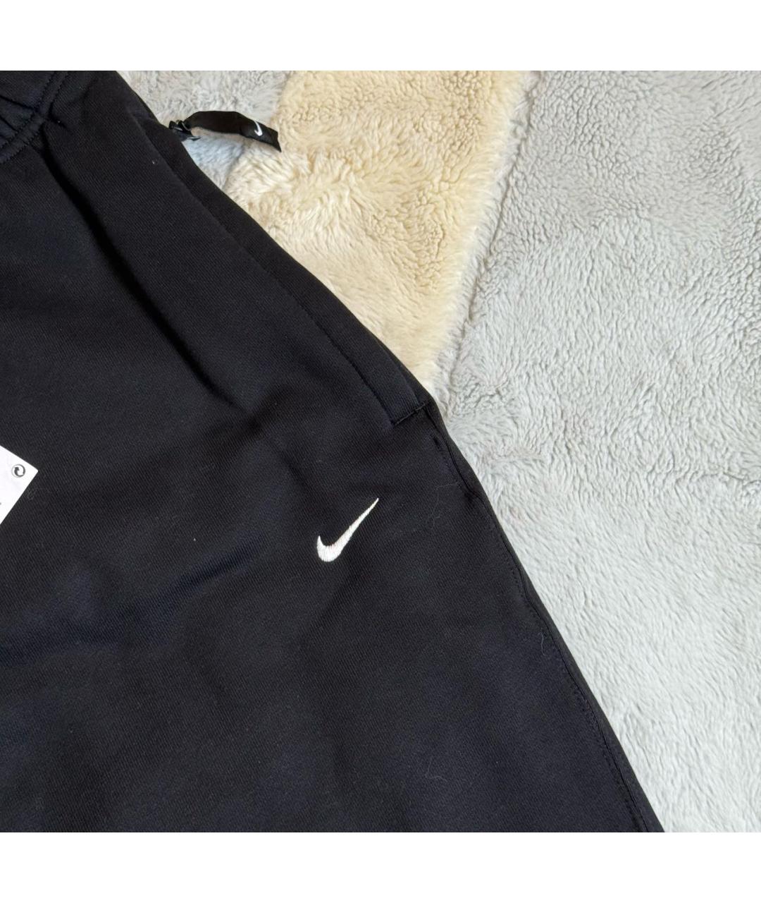 NIKE Черные хлопковые повседневные брюки, фото 4