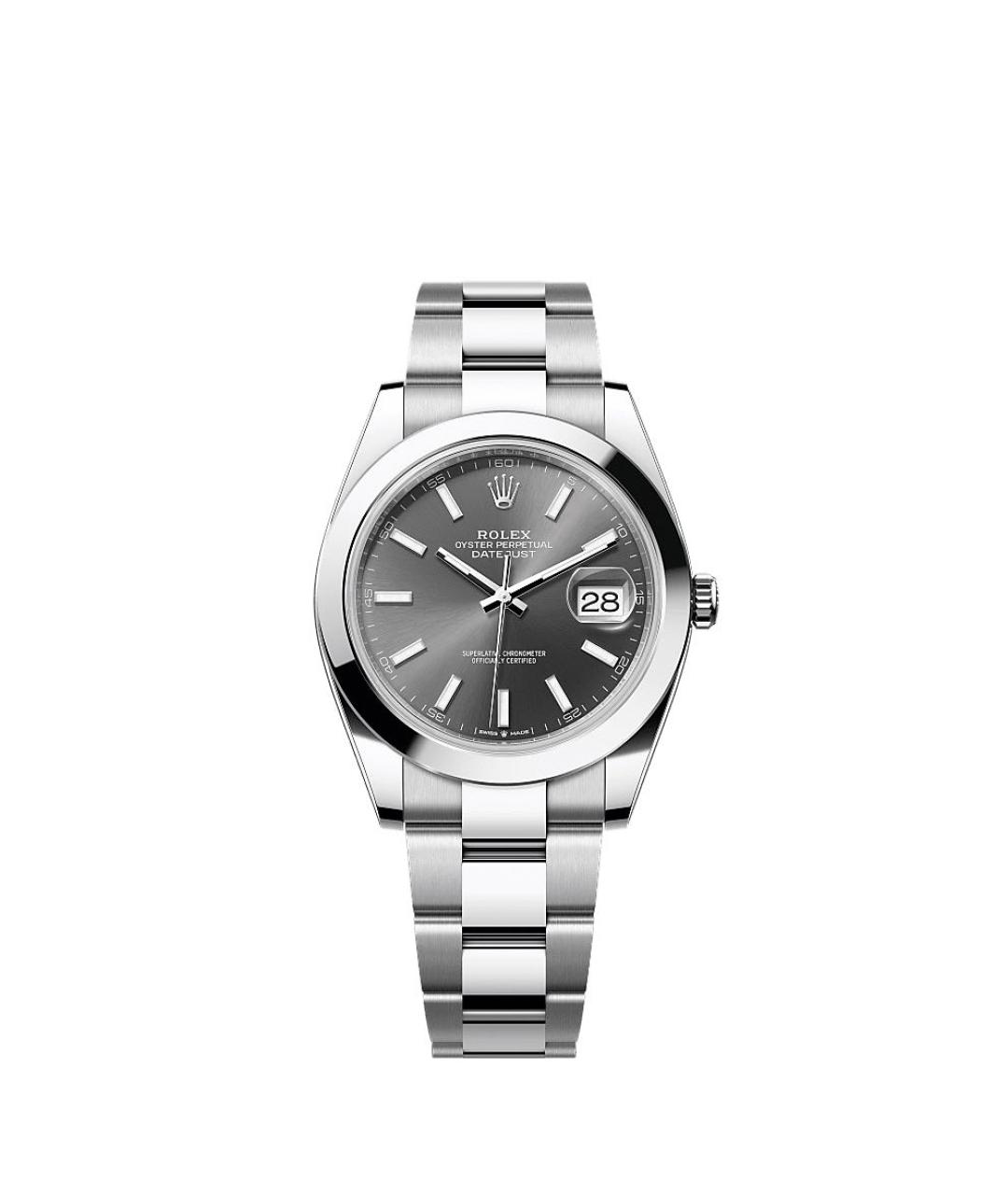 ROLEX Антрацитовые часы, фото 1