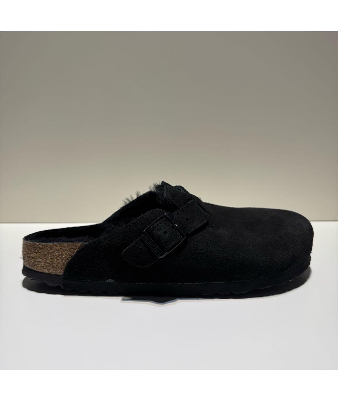 BIRKENSTOCK Черные замшевые сабо, фото 8