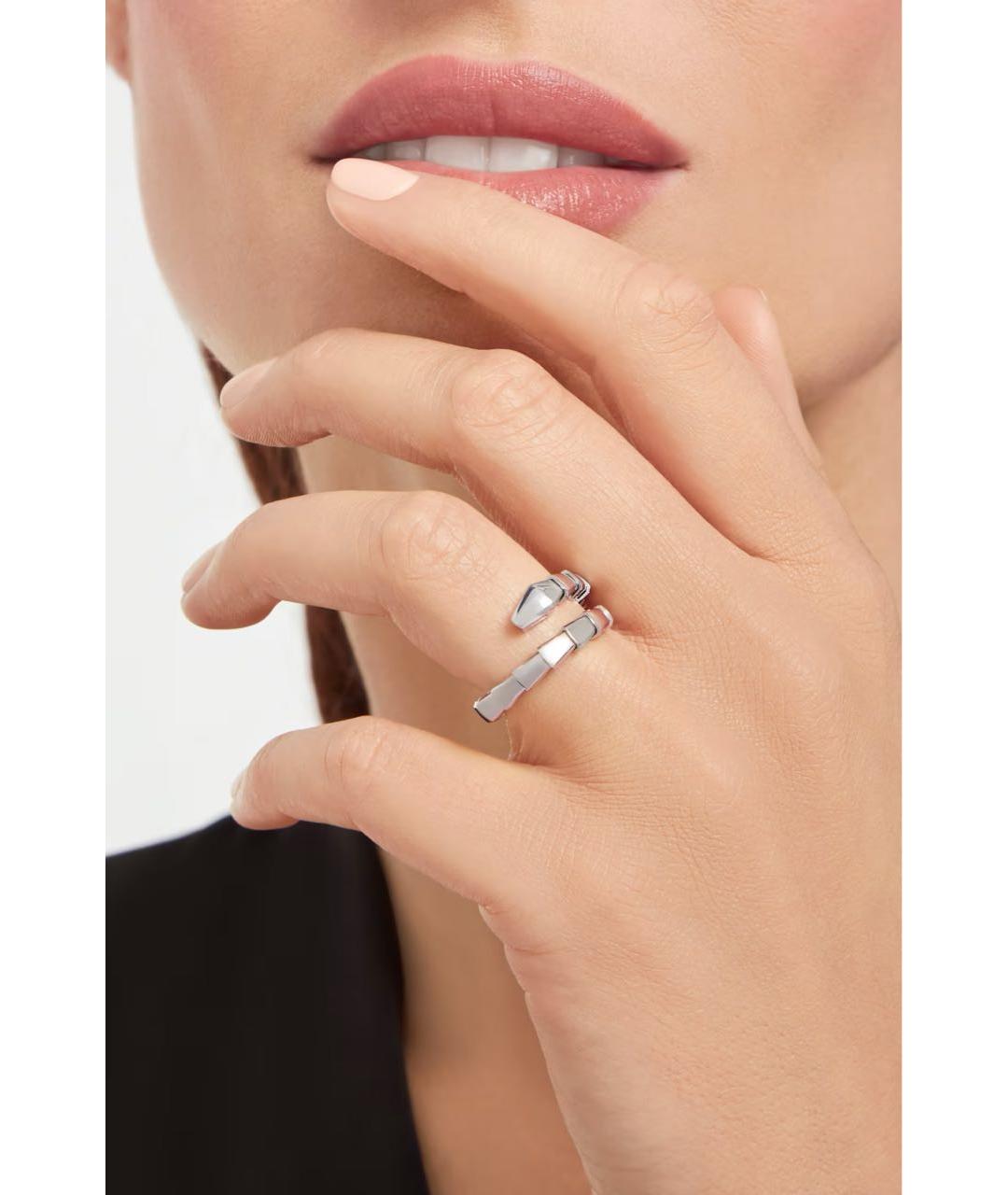 BVLGARI Белое кольцо из белого золота, фото 3