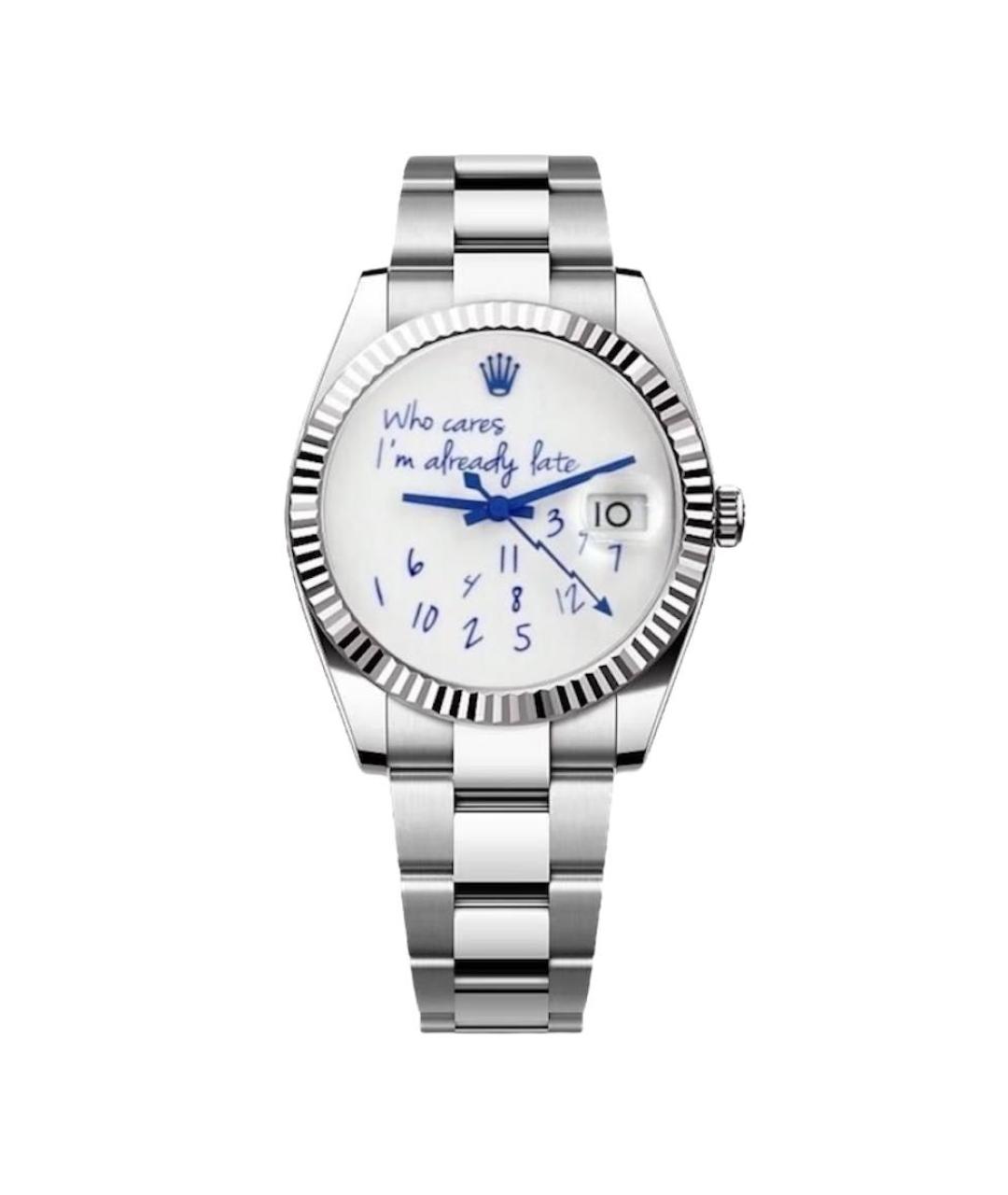 ROLEX Белые часы из белого золота, фото 3