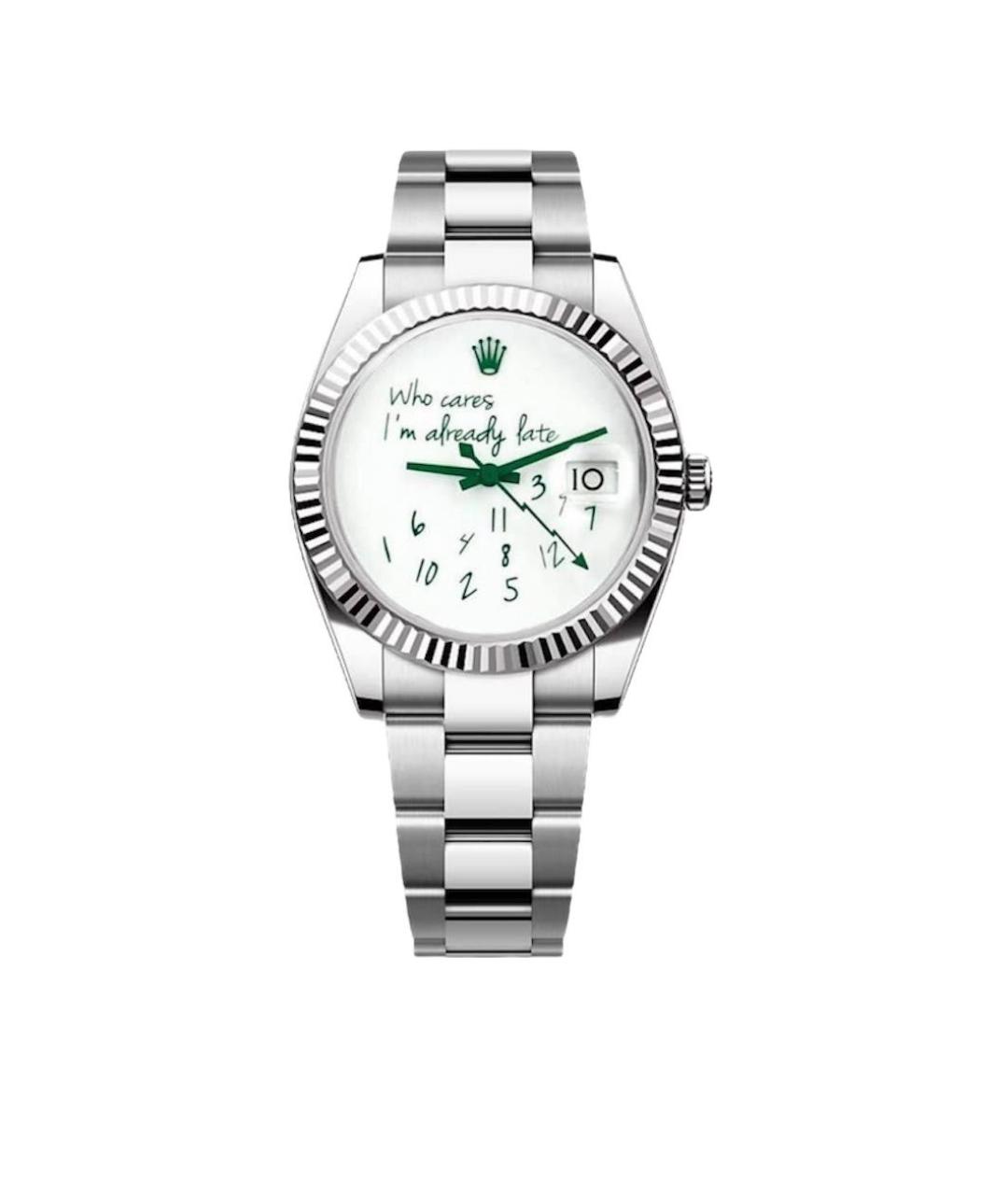 ROLEX Черные деревянные часы, фото 3