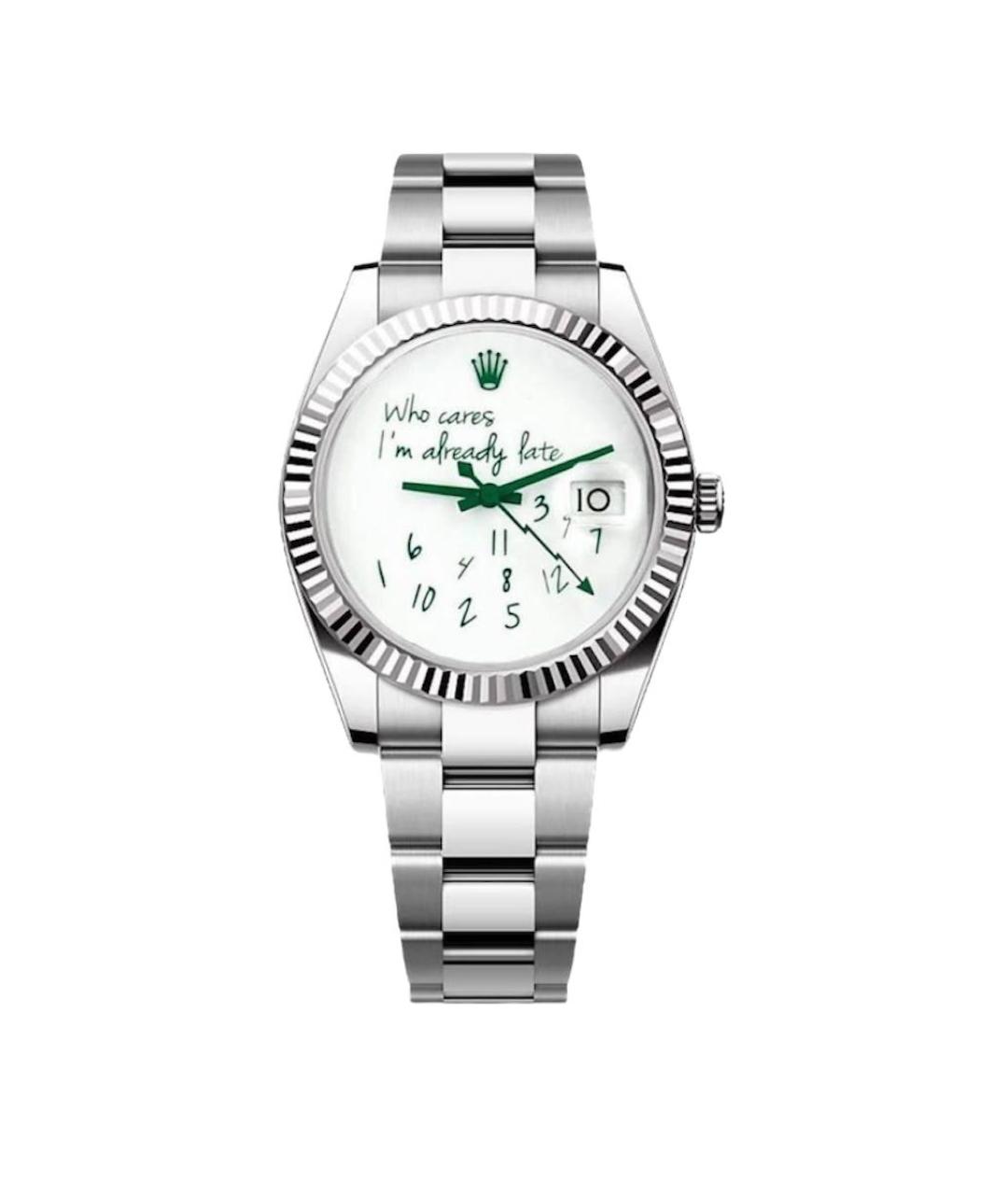 ROLEX Черные деревянные часы, фото 2