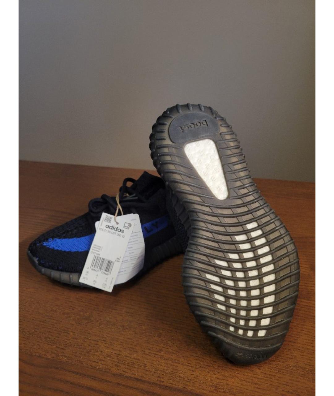 ADIDAS YEEZY Черные текстильные кроссовки, фото 4