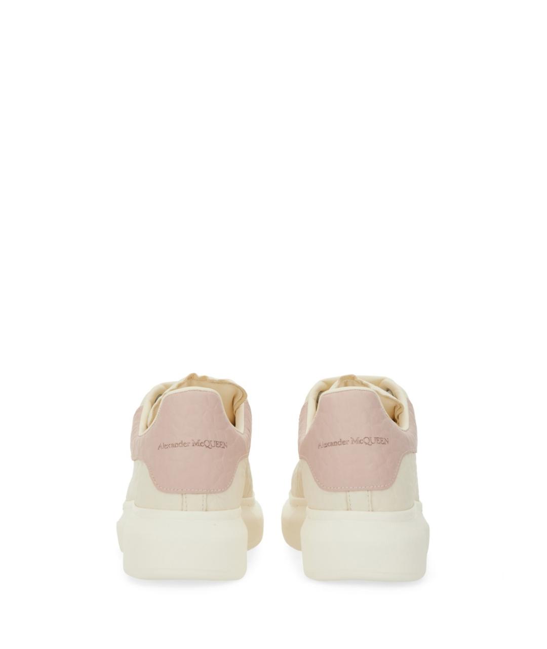 ALEXANDER MCQUEEN Белые кожаные кроссовки, фото 3