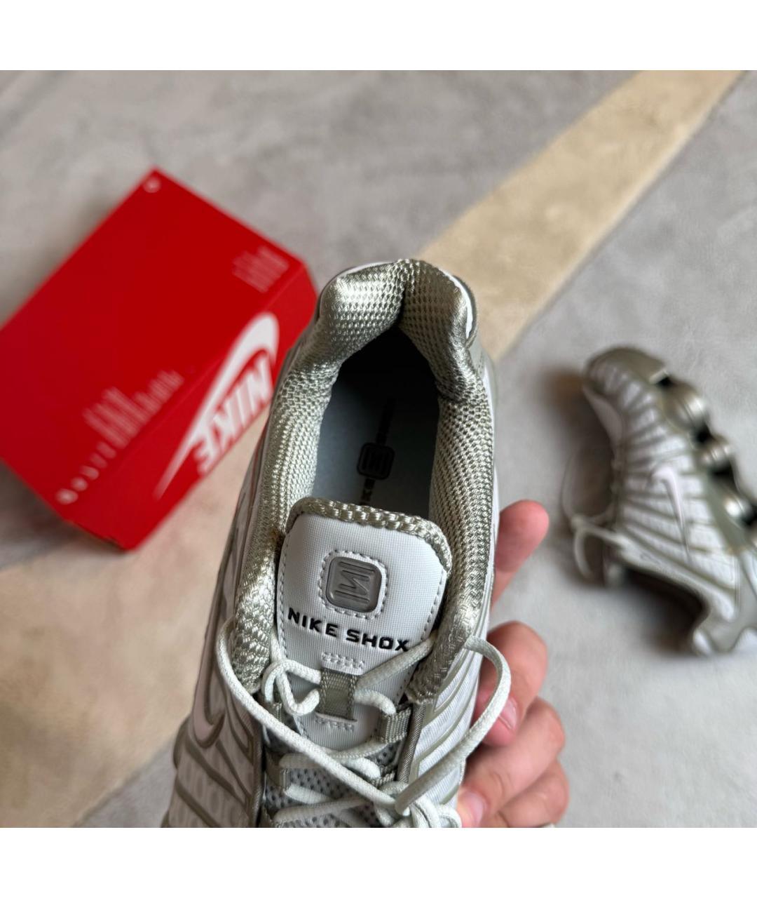 NIKE Зеленые текстильные низкие кроссовки / кеды, фото 8