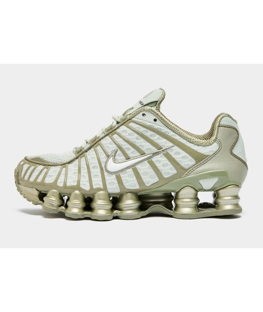 NIKE Зеленые текстильные низкие кроссовки / кеды, фото 9