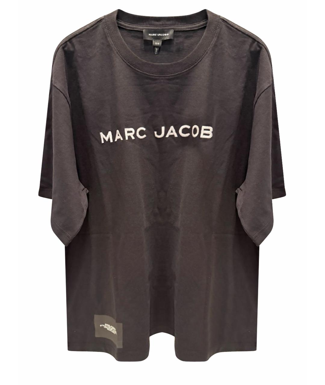 MARC JACOBS Черная хлопковая футболка, фото 4