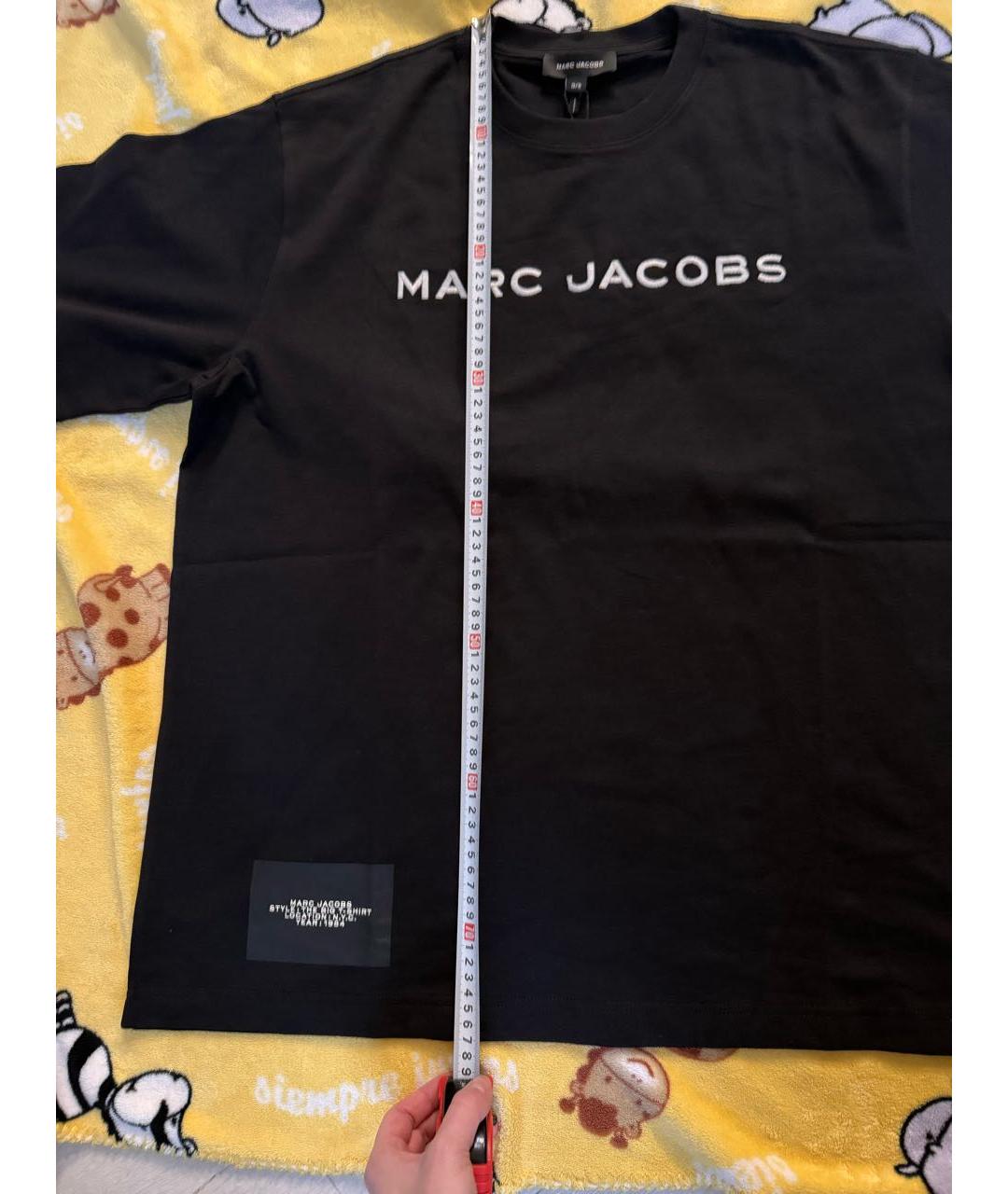MARC JACOBS Черная хлопковая футболка, фото 2