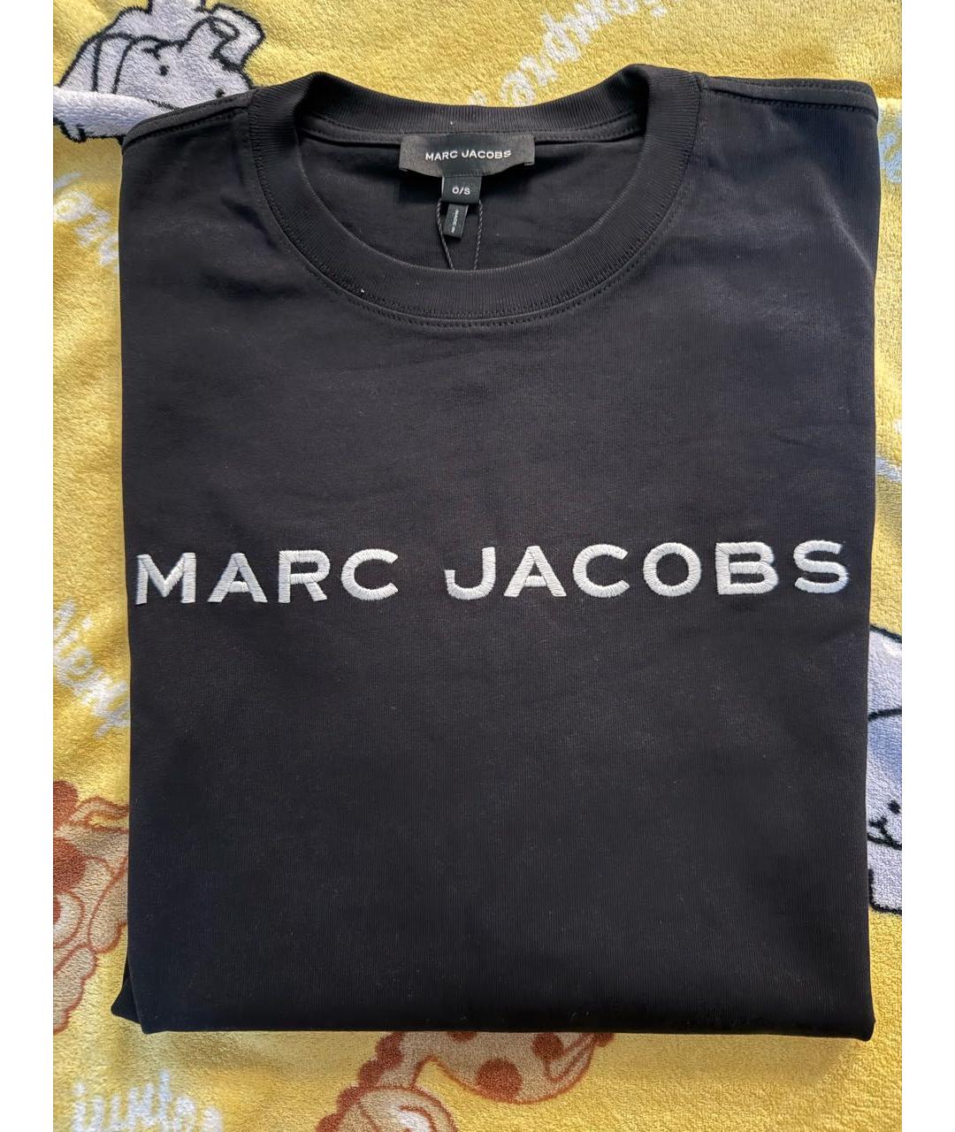 MARC JACOBS Черная хлопковая футболка, фото 3