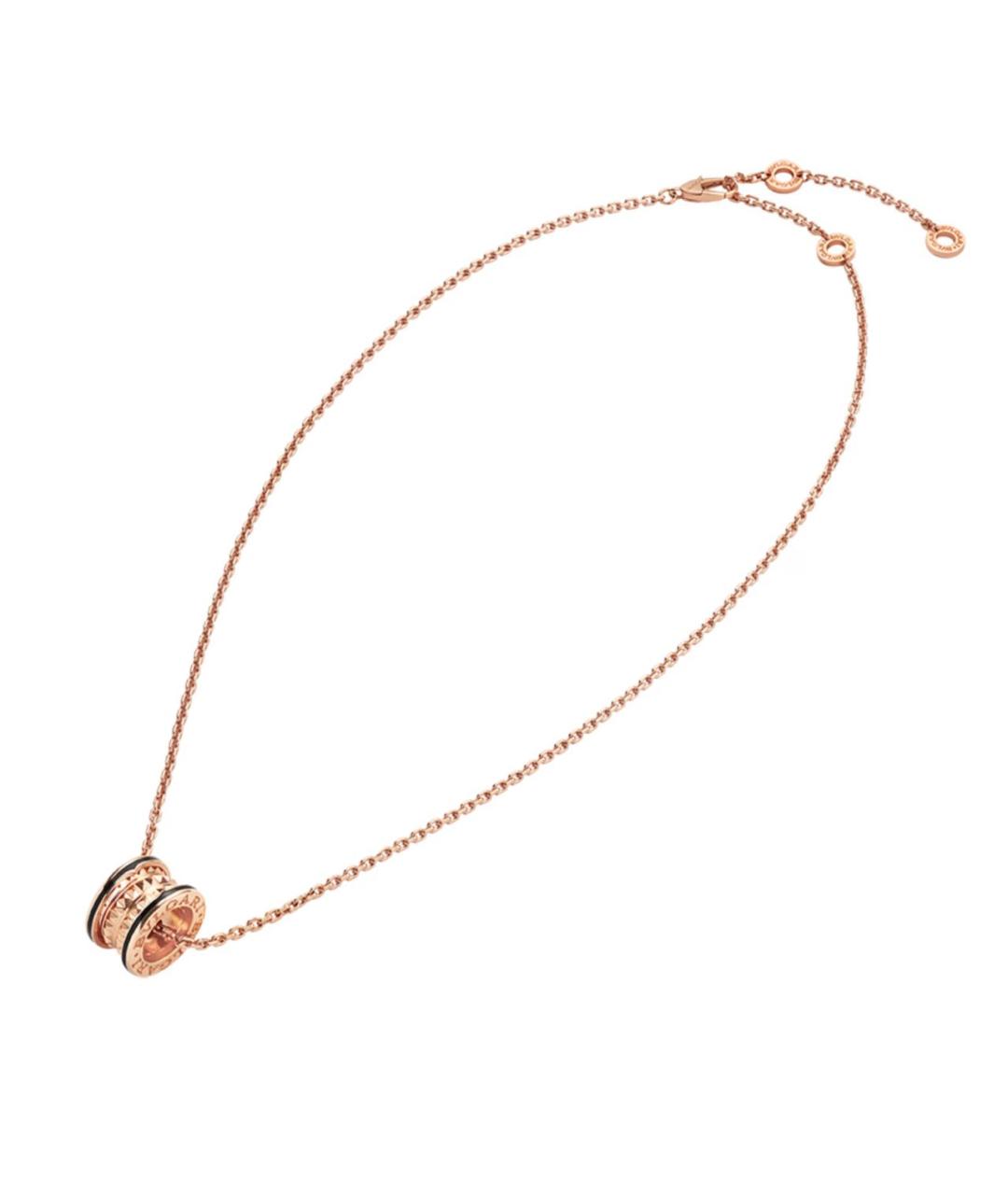 BVLGARI Черная цепочка из розового золота, фото 2