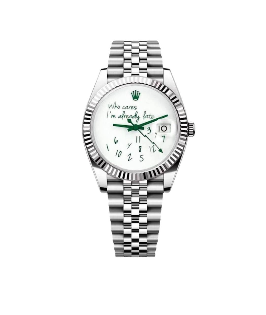 ROLEX Белые часы из белого золота, фото 2