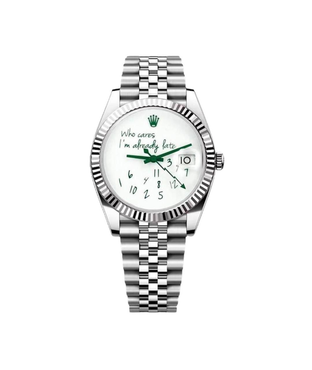ROLEX Белые часы из белого золота, фото 3