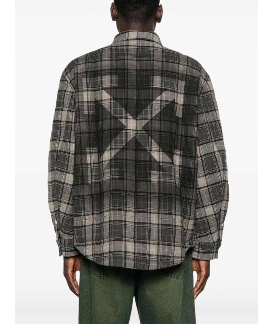 OFF-WHITE Серая хлопковая куртка, фото 4