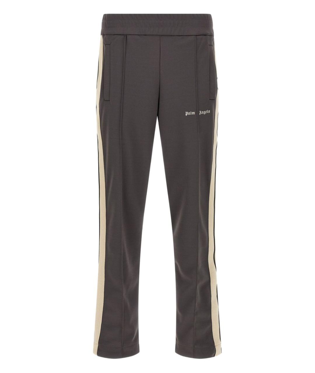 PALM ANGELS Серые хлопковые повседневные брюки, фото 1