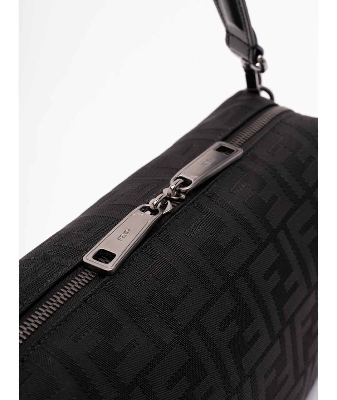 FENDI Черная синтетическая сумка на плечо, фото 4