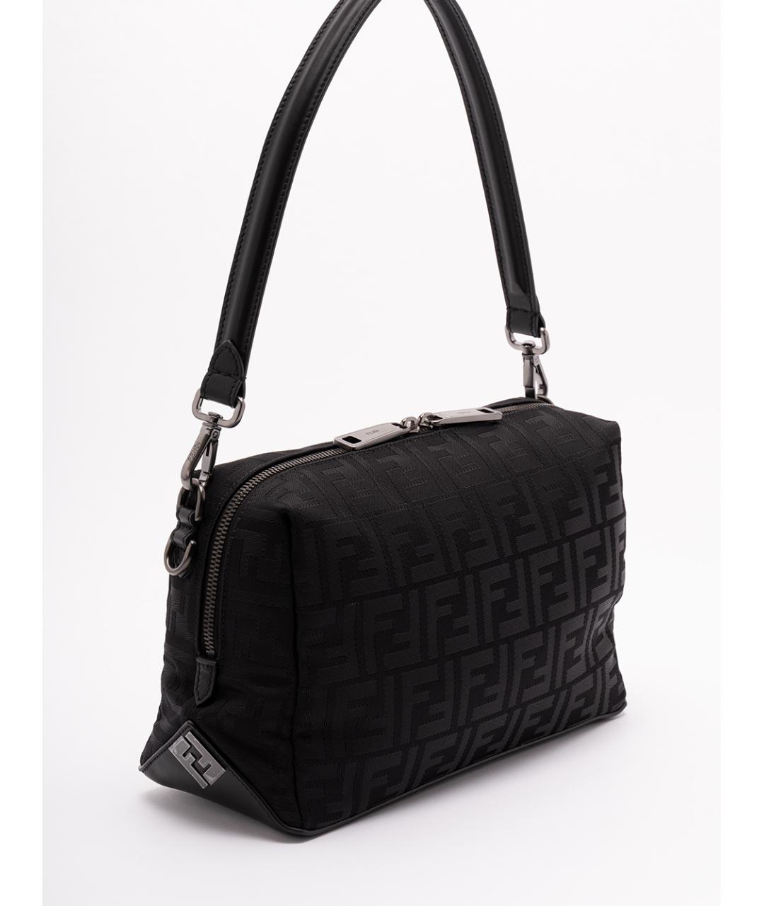 FENDI Черная синтетическая сумка на плечо, фото 3