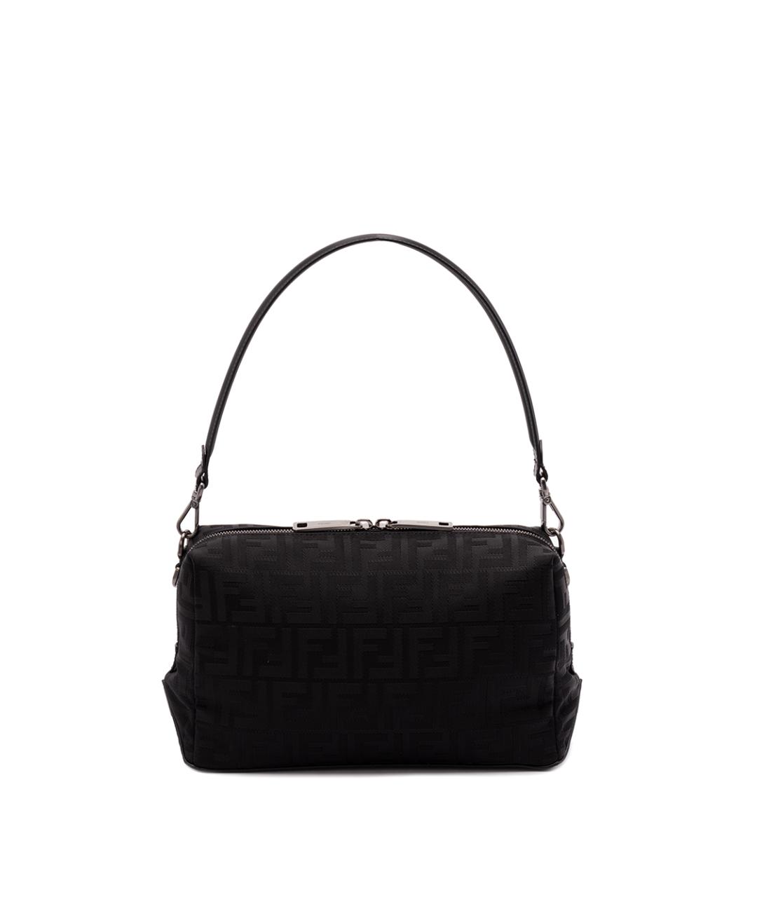FENDI Черная синтетическая сумка на плечо, фото 1