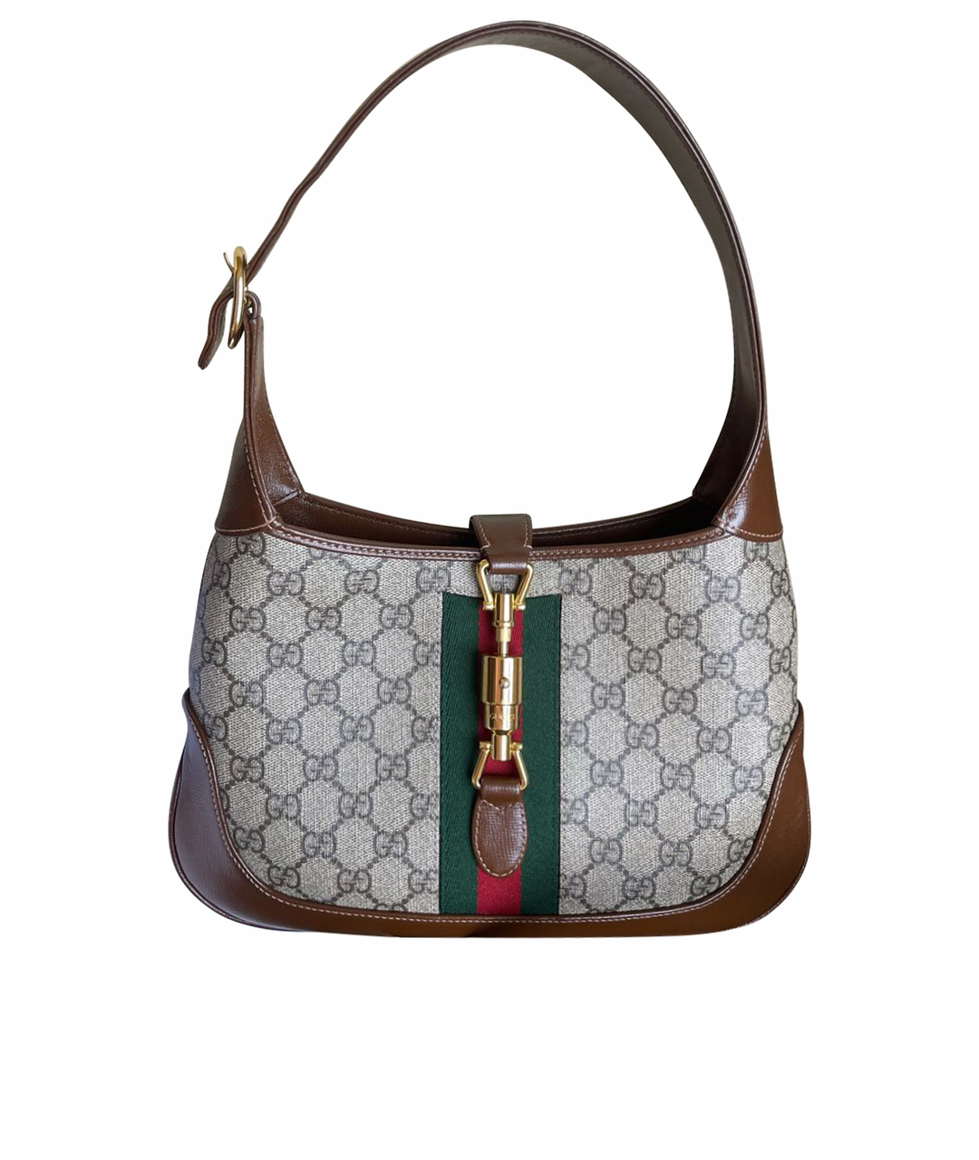 GUCCI Коричневая кожаная сумка тоут, фото 1