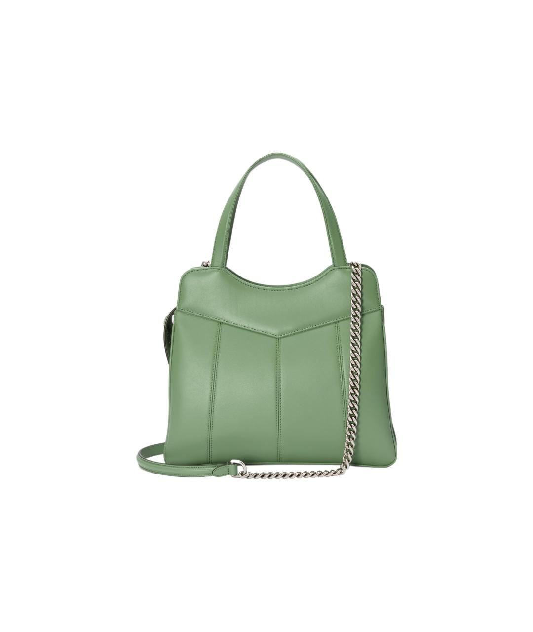 GUCCI Зеленая кожаная сумка с короткими ручками, фото 3