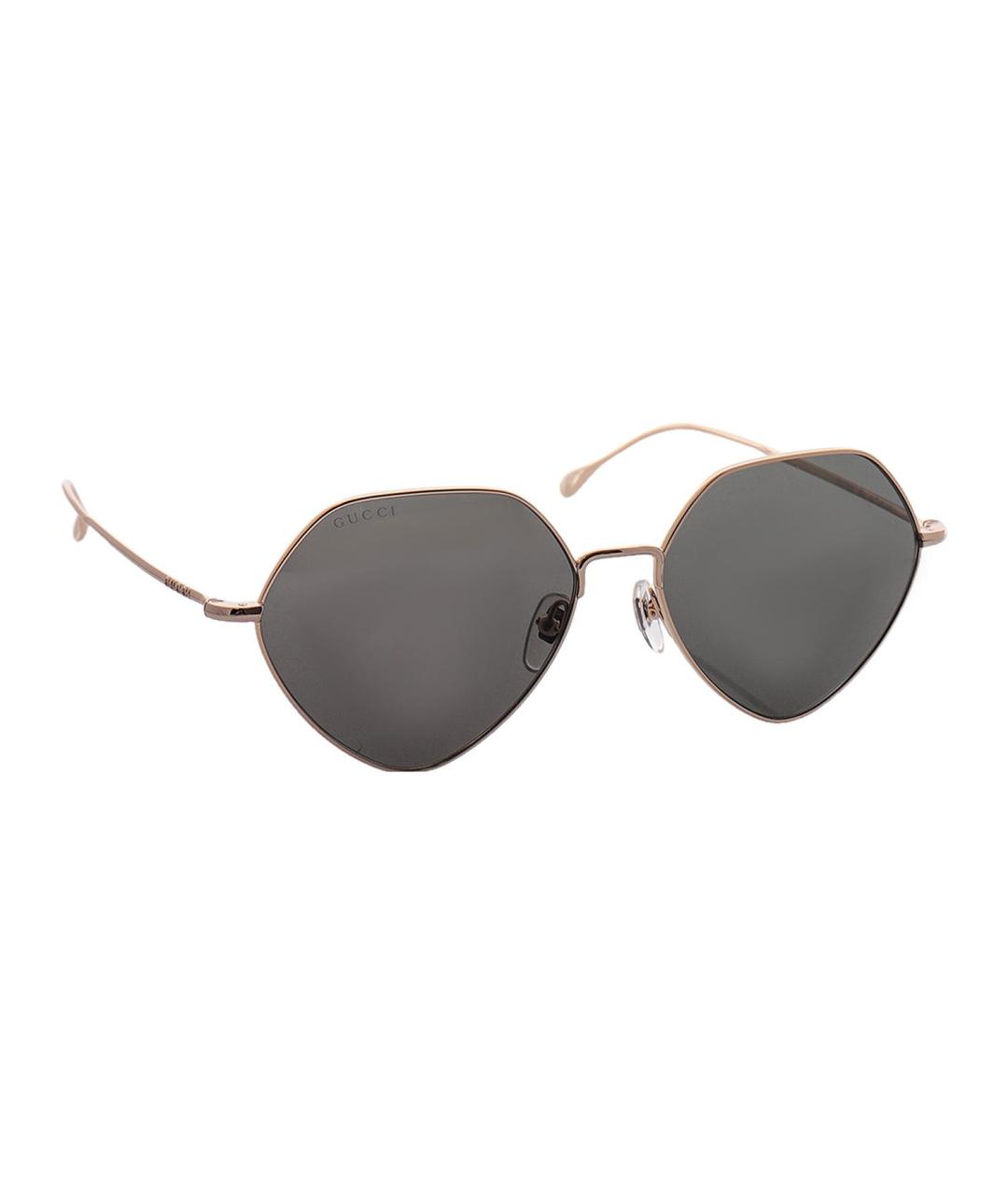 GUCCI Черные металлические солнцезащитные очки, фото 1