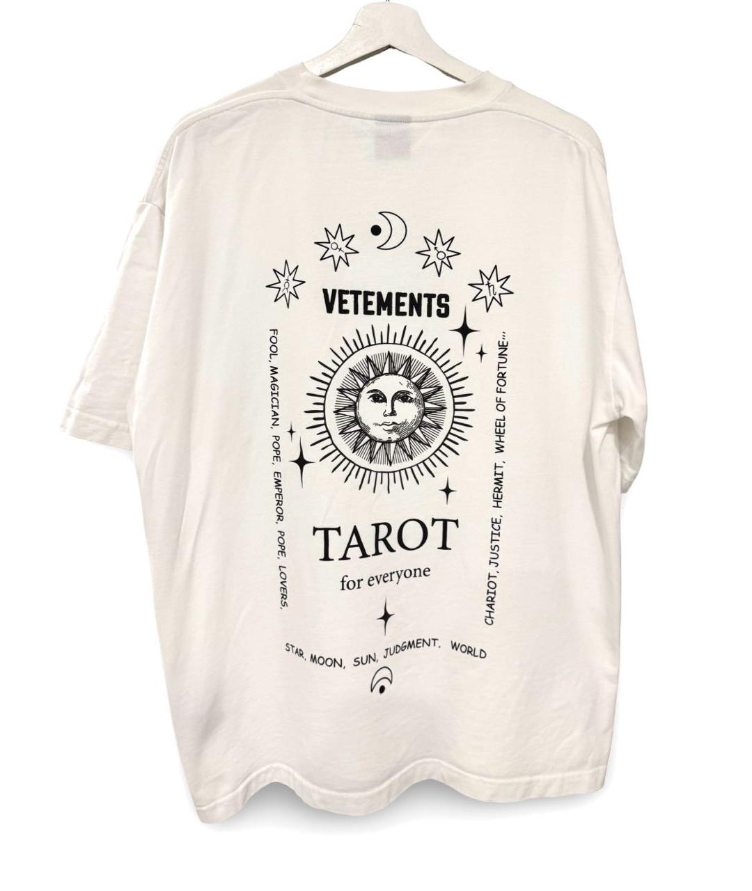 VETEMENTS Белая хлопковая футболка, фото 2