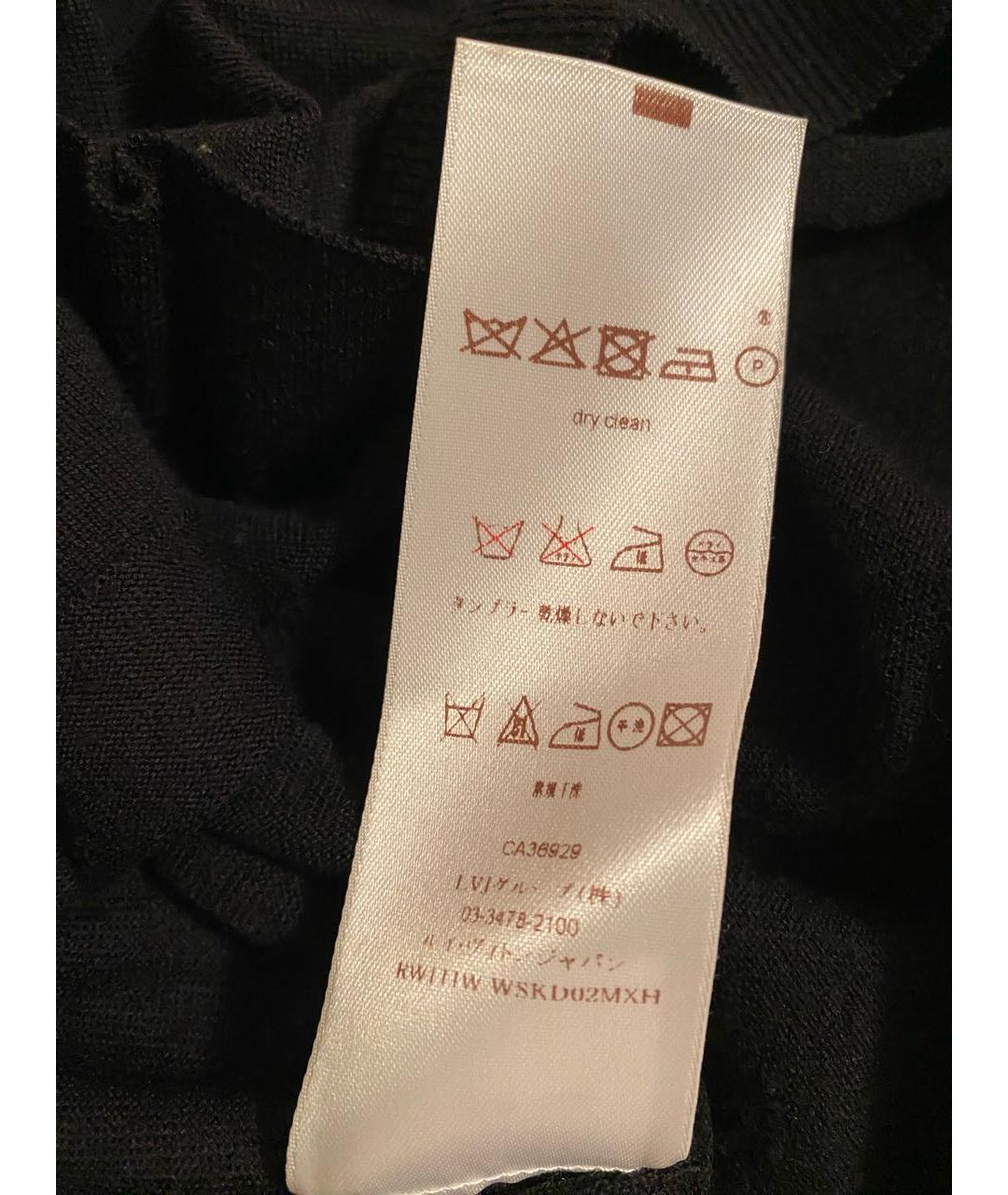 LOUIS VUITTON Черное шелковое коктейльное платье, фото 5