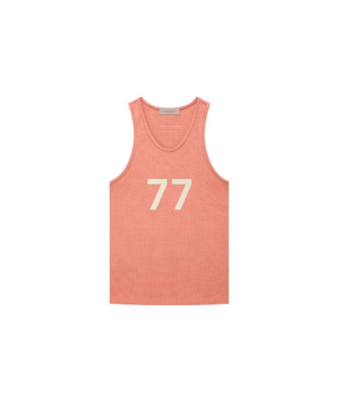 FEAR OF GOD ESSENTIALS Коралловая хлопковая майка, фото 5