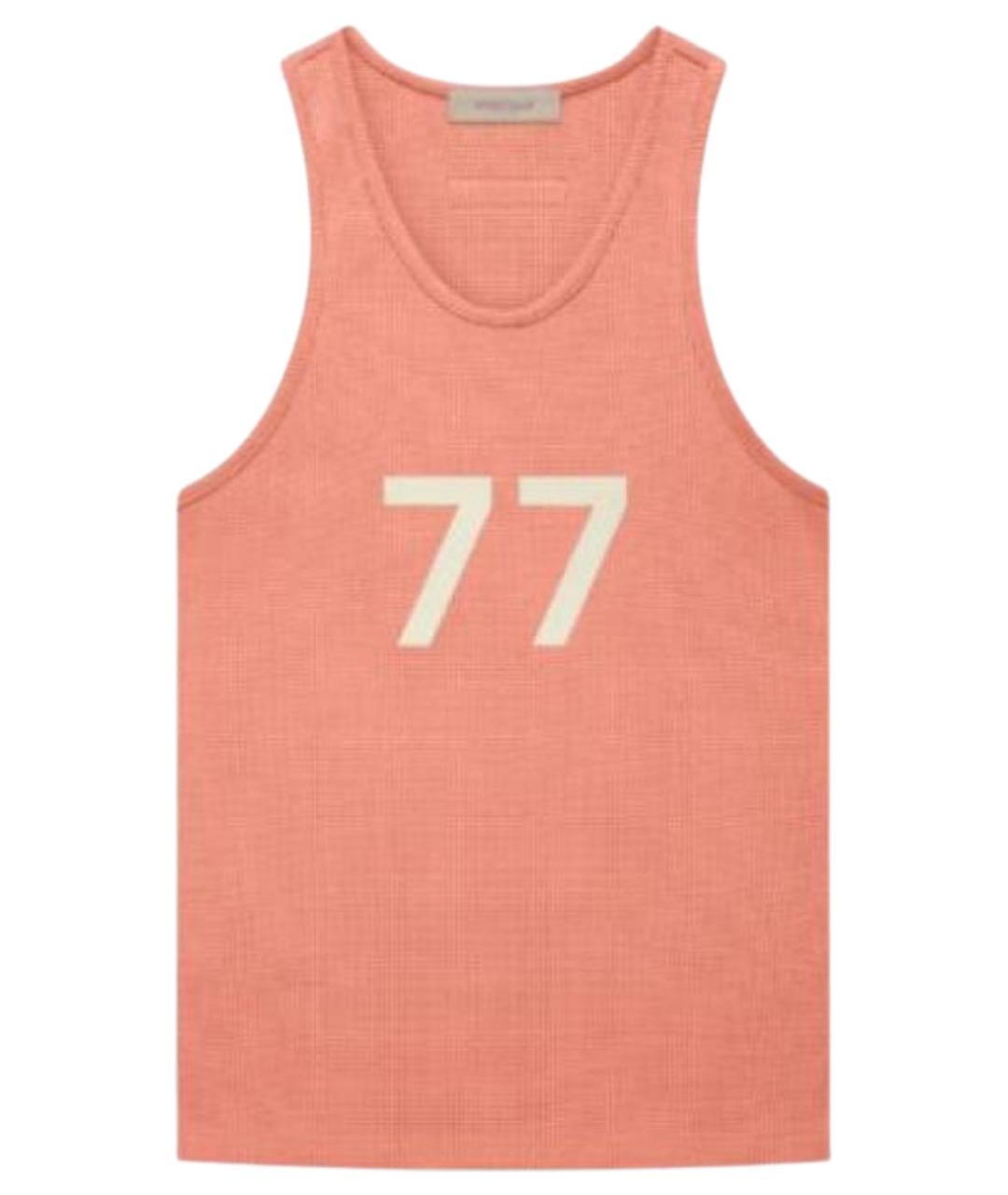 FEAR OF GOD ESSENTIALS Коралловая хлопковая майка, фото 1