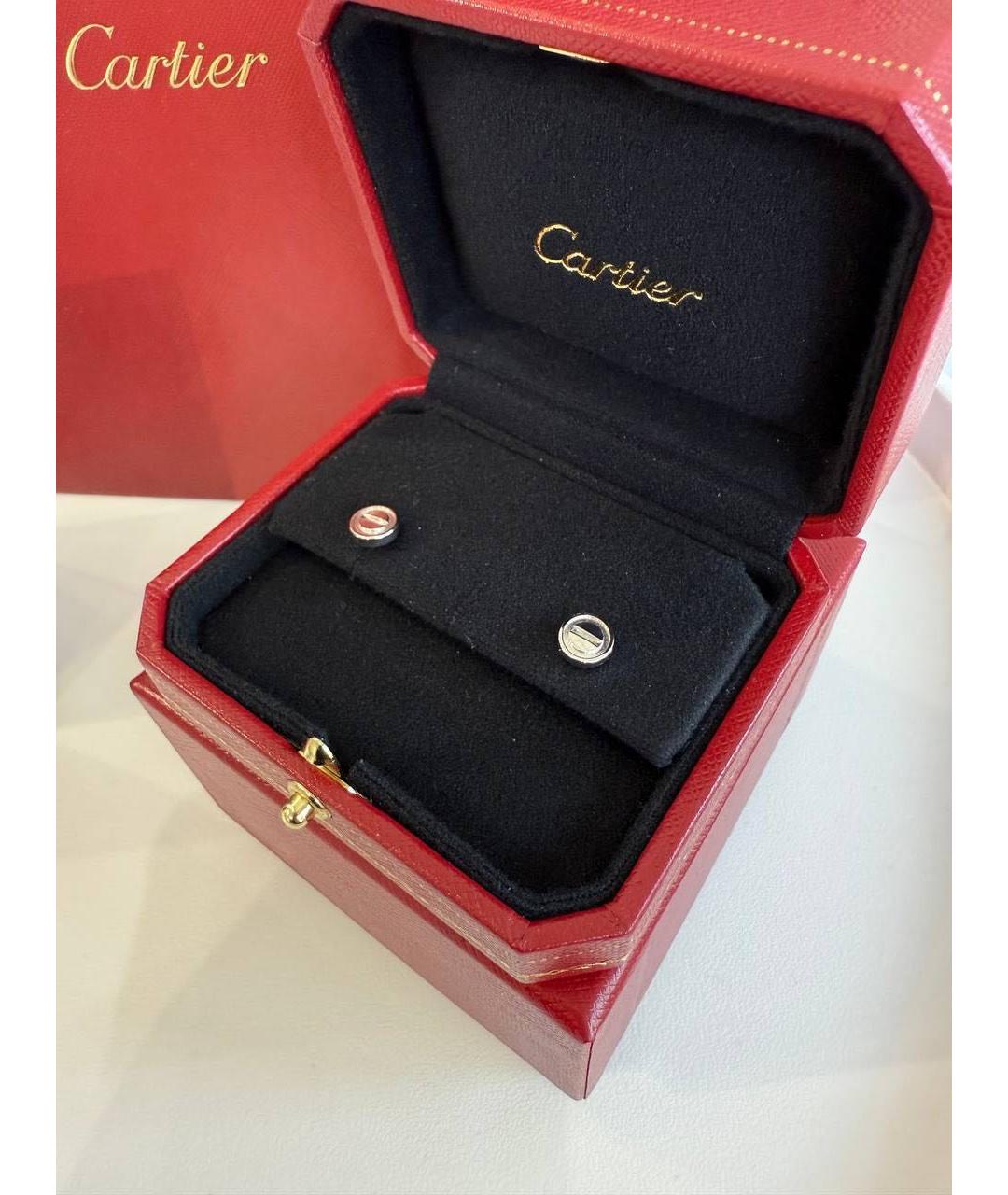 CARTIER Серебряные серьги из белого золота, фото 3