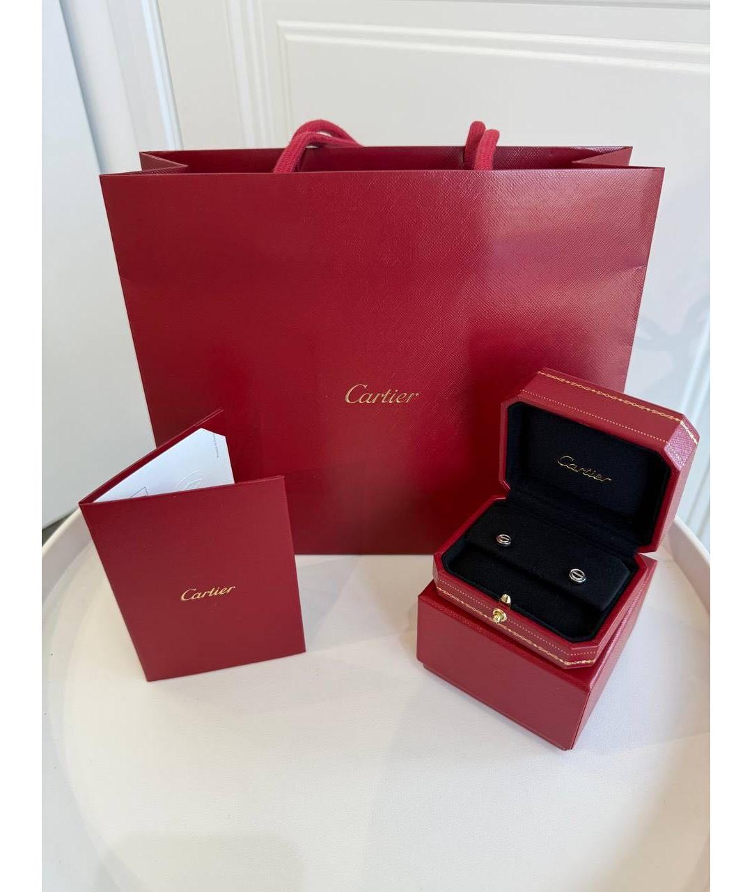 CARTIER Серебряные серьги из белого золота, фото 2