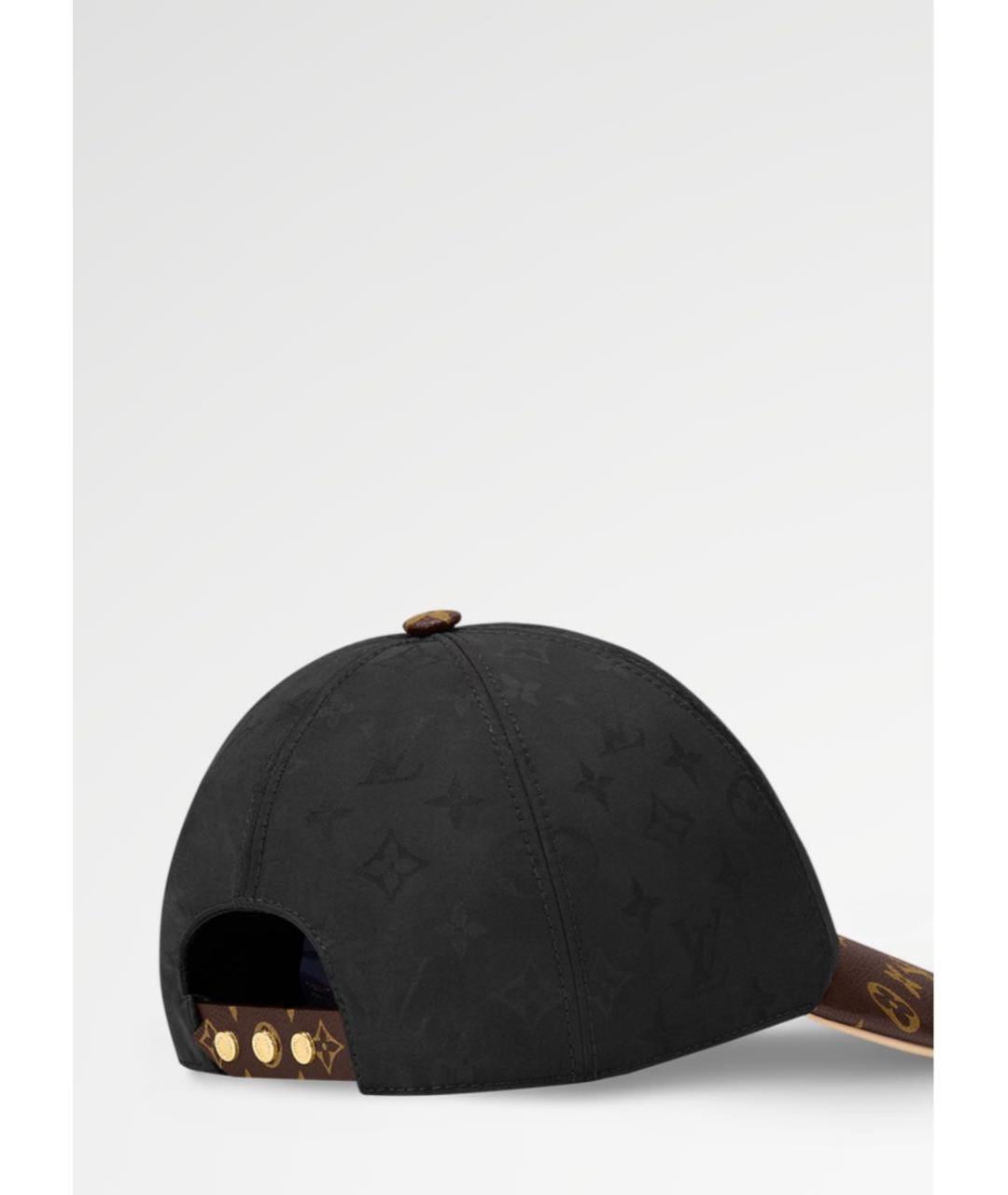 LOUIS VUITTON Черная кожаная кепка, фото 2