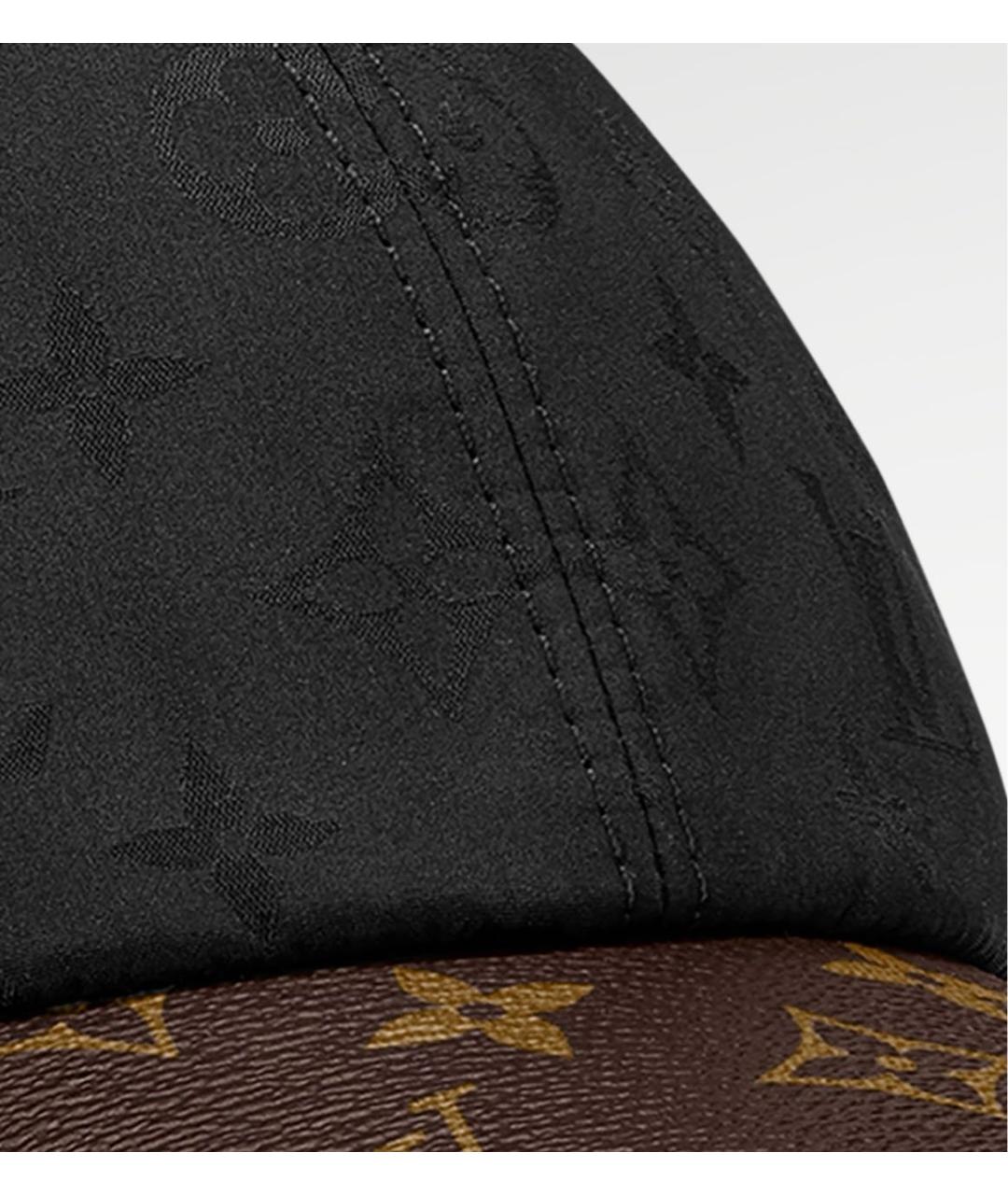 LOUIS VUITTON Черная кожаная кепка, фото 4